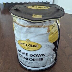 King Bed White Down Comforter